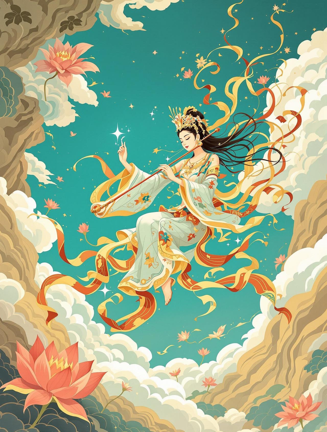 敦煌·飞天壁画 - 橙子动漫推荐古风国漫